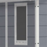 Keter Manor Outdoor Apex Garden Storage Shed, 6 x 5 feet - Grey