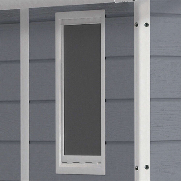 Keter Manor Outdoor Apex Garden Storage Shed, 6 x 5 feet - Grey