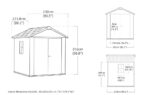 Signature Apex Shed 7.5x7ft - Ashwood Brown