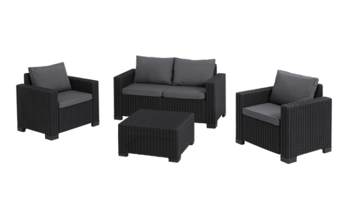 California 4 Seater Lounge set - Grey