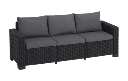 California 3 Seater Sofa - Grey