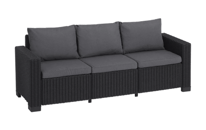 California 3 Seater Sofa - Grey
