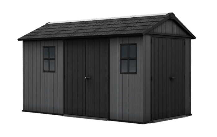 Newton Plus Dual Entry Shed 13x7.5ft - Grey