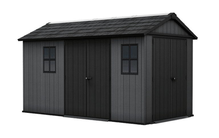 Newton Plus Dual Entry Shed 13x7.5ft - Grey
