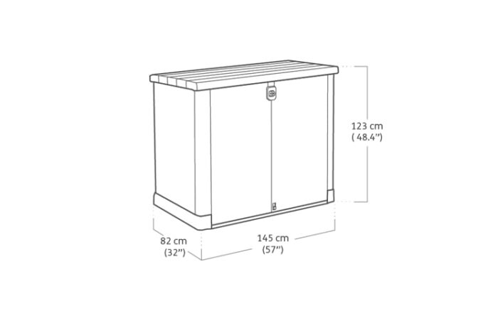 Keter Store It Out Pro Outdoor Garden Furniture Storage Shed Grey| Fade Free | All Weather Resistant | Safe and Secure | Zero Maintenance | 5 year Warranty - Image 6