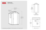 Keter Darwin Outdoor Apex Single Door Garden Storage Shed 6 x 4ft Grey Wood Look and Feel | Fade Free | All Weather Resistant | Safe and Secure | Zero Maintenance | 15 year Warranty - Image 3