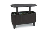 Keter Bevy BAR Cocktail Table, Polypropylene, Anthracite Grey - Image 15