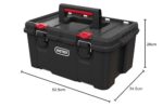 Keter Stack n' Roll Modular DIY Toolbox, Stackable, Lightweight, Durable, Water Resistant, Black - Image 8