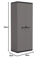 Keter Alto Più Closet, Made of Resin, Grey, 68 x 39 x 166 cm - Image 7