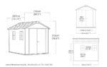 Signature Apex Shed 7.5x9ft - Ashwood Brown