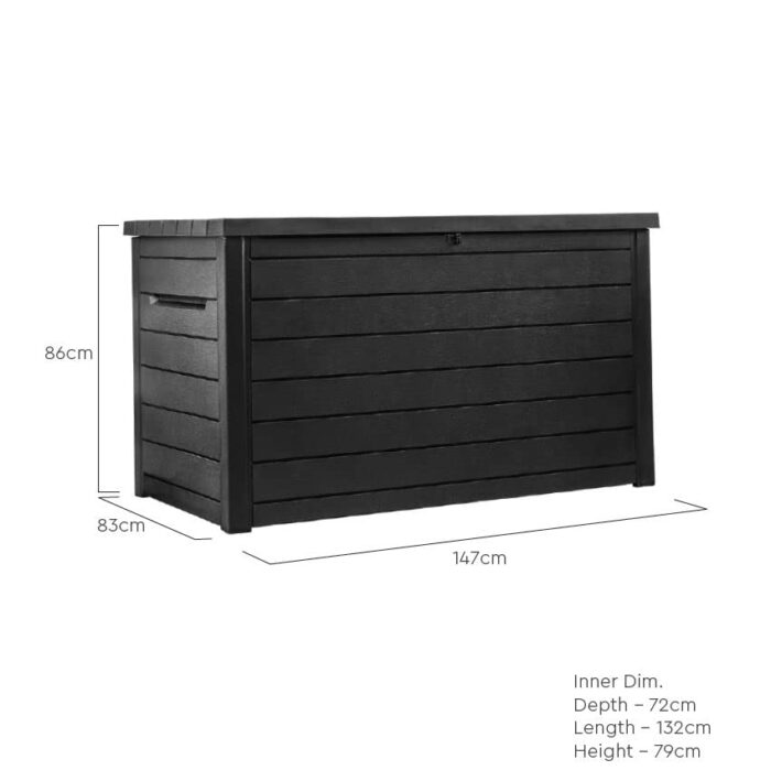Keter Ontario Garden Storage Box for Cushions - Image 9