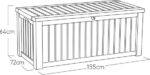 Keter pillow box Rockwood, Gray (Anthracite), 570L - Image 5
