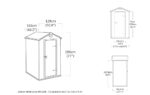 Keter Manor Outdoor Garden Storage Shed, Grey, 4 x 3 ft - Image 2