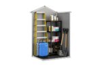 Keter Manor Outdoor Garden Storage Shed, Grey, 4 x 3 ft - Image 3