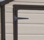 Keter Manor Outdoor Apex Double Door Garden Storage Shed 6 x 8ft Beige Brown Wood effect | Fade Free | All Weather Resistant | Safe and Secure | Zero Maintenance | 15 year Warranty - Image 4