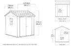 Newton Plus Shed 7.5x7ft - Grey