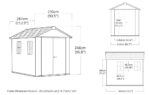 Newton Plus Shed 9x7.5ft - Grey
