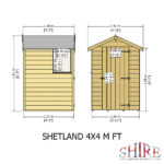 Shire Alderney 7ft x 5ft Shiplap Apex Shed  NEW SIZE