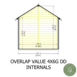 Shire Garden Value Overlap 4ft x 6ft Double Door Shed