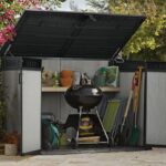 Keter Grande Store Outdoor Double Door Garden Furniture Storage Shed Grey Duotech+ Wood Look and Feel | Fade Free | All Weather Resistant | Safe and Secure | Zero Maintenance - Image 9