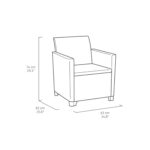 Keter Marie Outdoor Lounge Set | 2 Sofas + Vigo Storage Table + Cushions | Rattan-Effect Finish | Weatherproof Resin | 15-Min Easy Assembly | 3-Year Guarantee - Image 6