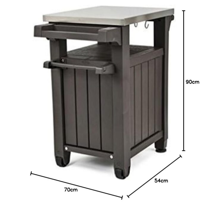 Keter Garden Kitchen and Food Station - Grey - Image 9