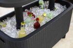 Keter Bevy BAR Cocktail Table, Polypropylene, Anthracite Grey - Image 10