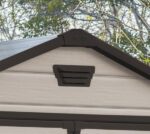 Keter Manor Outdoor Apex Double Door Garden Storage Shed 6 x 5ft Beige Brown Wood effect | Fade Free | All Weather Resistant | Safe and Secure | Zero Maintenance | 15 year Warranty - Image 6