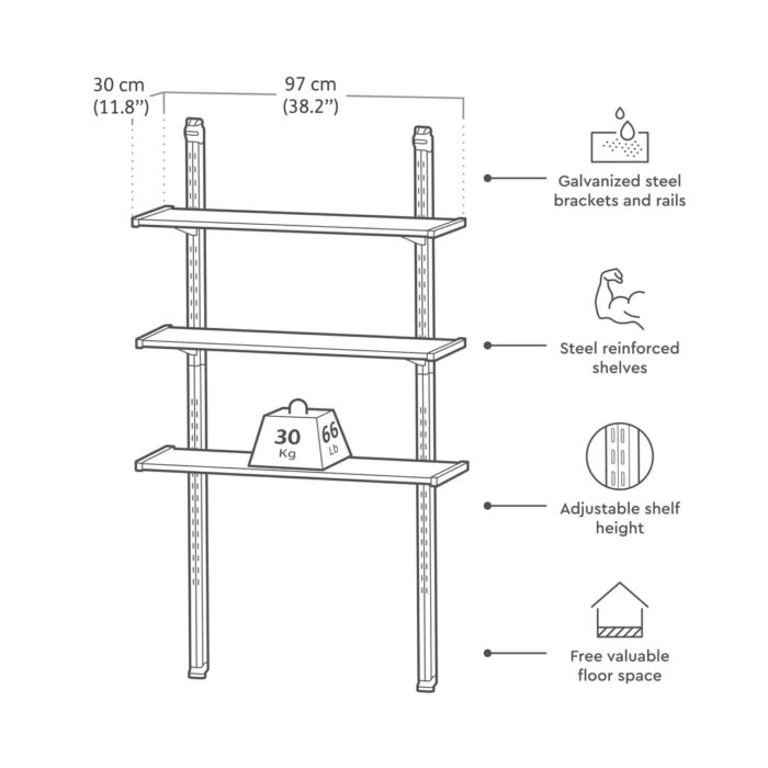 Keter Shed Shelving Kit - Image 8