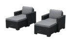 California Balcony Deluxe set - Grey