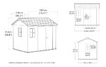 Newton Plus Shed 7.5x9ft - Grey