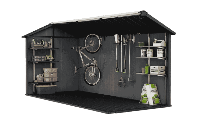 Newton Plus Dual Entry Shed 15x7.5ft - Grey