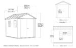 Newton Plus Shed 7.5x9ft - Grey