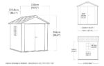 Newton Plus Shed 7.5x7ft - Grey