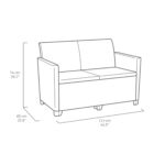 Keter Marie Outdoor Lounge Set | 2 Sofas + Vigo Storage Table + Cushions | Rattan-Effect Finish | Weatherproof Resin | 15-Min Easy Assembly | 3-Year Guarantee - Image 7