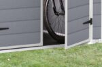 Keter Manor Outdoor Plastic Garden Storage Shed, Grey, 6 x 8 ft - Image 7
