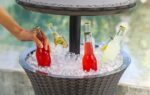 Keter Pacific Rattan Style Outdoor Cool Bar Ice Cooler Table Garden Furniture - Anthracite - Image 6