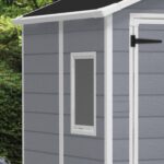 Keter Manor Outdoor Plastic Garden Storage Shed, Grey, 6 x 8 ft - Image 10