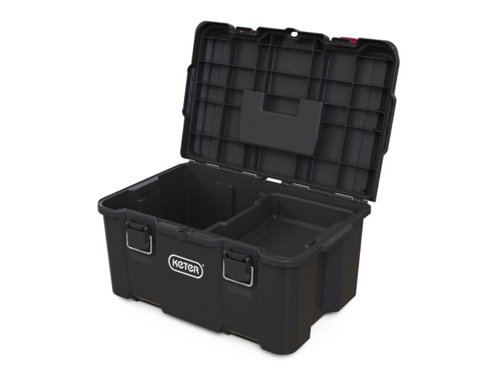 Keter Stack n' Roll Modular DIY Toolbox, Stackable, Lightweight, Durable, Water Resistant, Black - Image 7