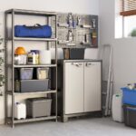 Keter Titan Low Indoor Garage Utility Multi purpose Cabinet - Black-Grey - Image 2
