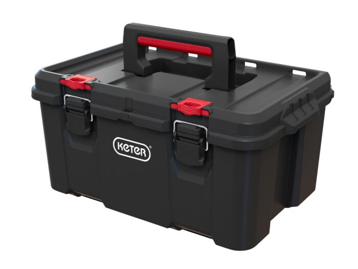Keter Stack n' Roll Modular DIY Toolbox, Stackable, Lightweight, Durable, Water Resistant, Black - Image 1
