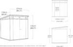 Keter Artisan Outdoor Pent Double Door Garden Storage Shed 7 x 7ft Grey Duotech+ Wood look and feel, Fade Free, All Weather Resistant, Safe and Secure, Zero Maintenance - Image 3