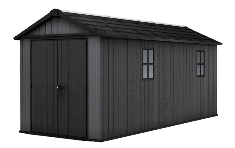 Newton Plus Shed 7.5x17ft - Grey