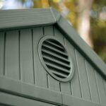 Keter Darwin 6x8ft Outdoor Resin Garden Shed – Green Evotech+ Wood-Look | Waterproof Resin Storage for Tools & Bikes | Double Doors | Lockable | 15 Yr Warranty | Zero Maintenance - Image 4