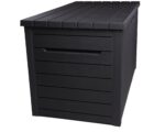 Keter Ontario XXL Cushion Box, Storage Box, Anthracite, 870 Litres, Wood Look with Gas Pressure Springs, Approx. 146 x 82 x 86 (H) cm - Image 3
