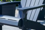 Keter Alpine Adirondack Outdoor Garden Furniture Chair - Graphite Grey - Image 3