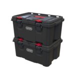 Keter Stack n' Roll Modular DIY Toolbox, Stackable, Lightweight, Durable, Water Resistant, Black - Image 10