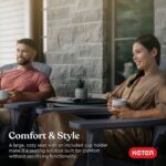 Keter Alpine Adirondack Outdoor Garden Furniture Chair - Graphite Grey - Image 10