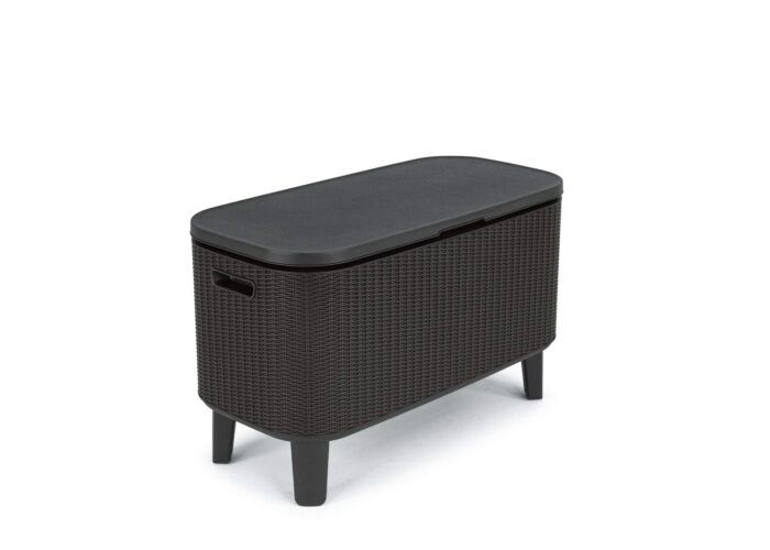 Keter Bevy BAR Cocktail Table, Polypropylene, Anthracite Grey - Image 3