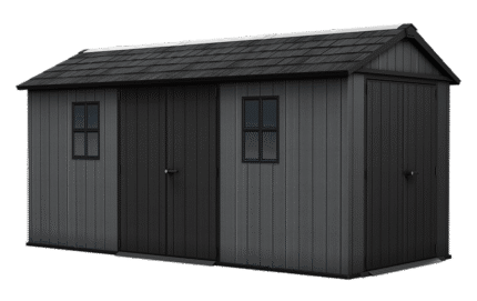Newton Plus Dual Entry Shed 15x7.5ft - Grey
